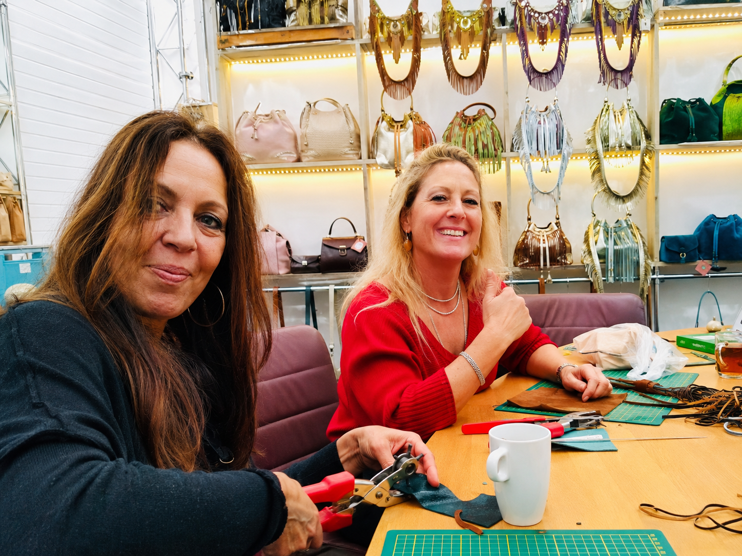 Workshop leren tas maken bij Jazzbag